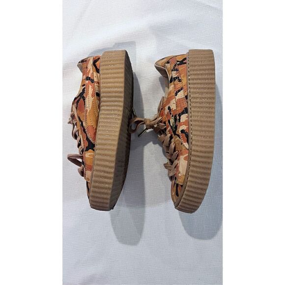 Puma FENTY BY RIHANNA CAMOUFLAGE LEATHER SNEAKERS WOMENS SIZE 6.5 - Picture 8 of 14